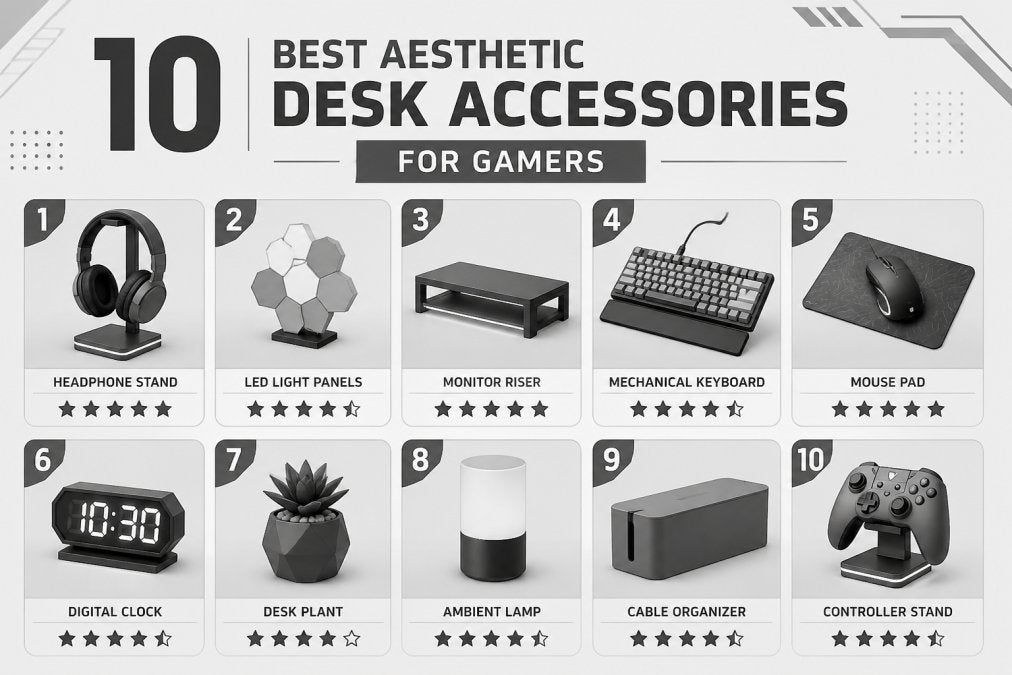 10 Best Aesthetic Desk Accessories for Gamers