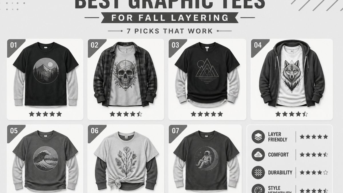Best Graphic Tees for Fall Layering: 7 Picks That Work