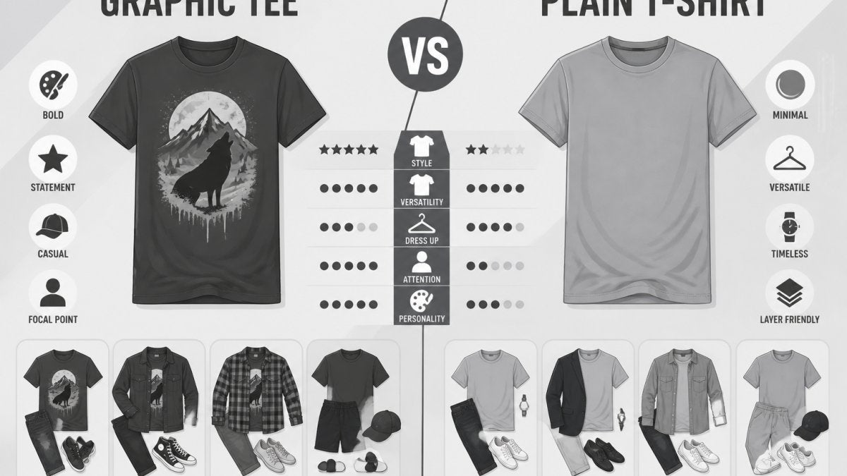 Graphic Tee vs Plain T-Shirt: Styling Guide