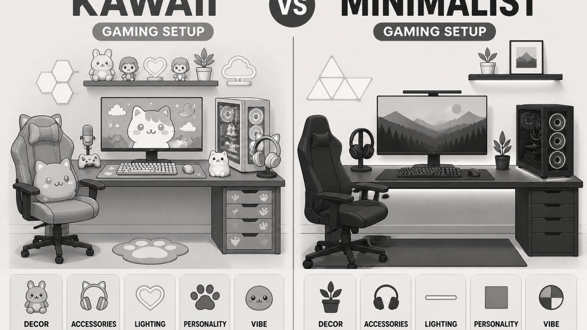 Kawaii vs Minimalist Gaming Setup: Which Fits You